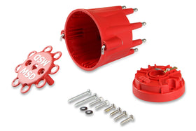 MSD 84335 cap interior with stainless terminals visible for corrosion resistance