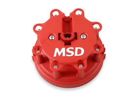 MSD distributor cap close-up showing molded insulation for reliable spark