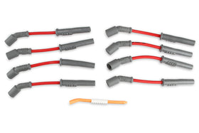 MSD red ignition wire jacket closeup showing durable texture and heat resistance