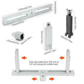 MSLANE wrench and claw tools assembled demonstrating fit and leverage — safer removal