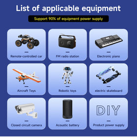 Mspalocell connected to a CCTV camera to illustrate replacement power for home security