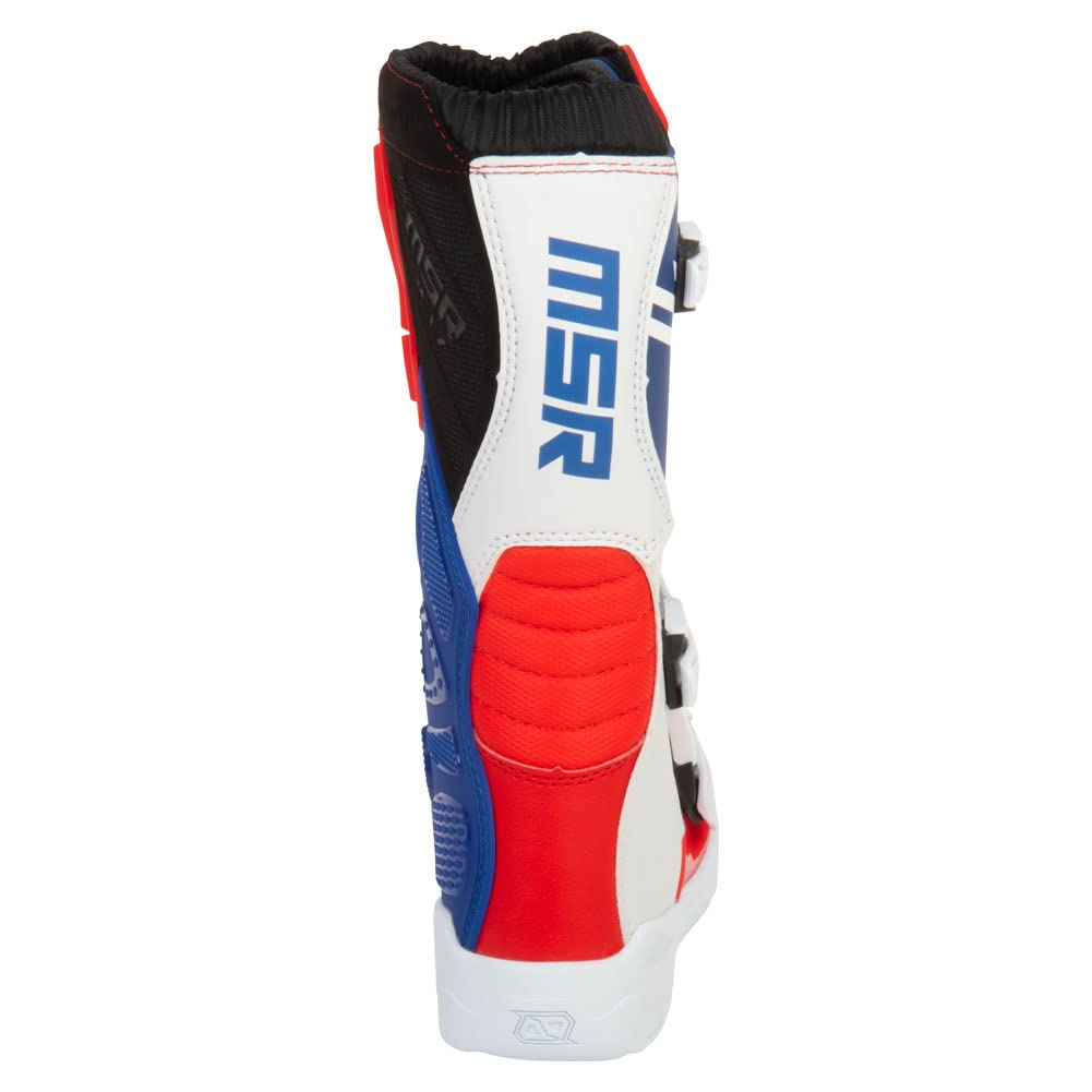 MSR youth M3X worn by a young rider demonstrating fit and on-bike functionality