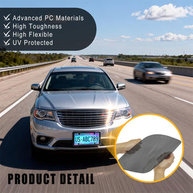 MTABCTY installed on car rear showing full-plate coverage and clear visibility