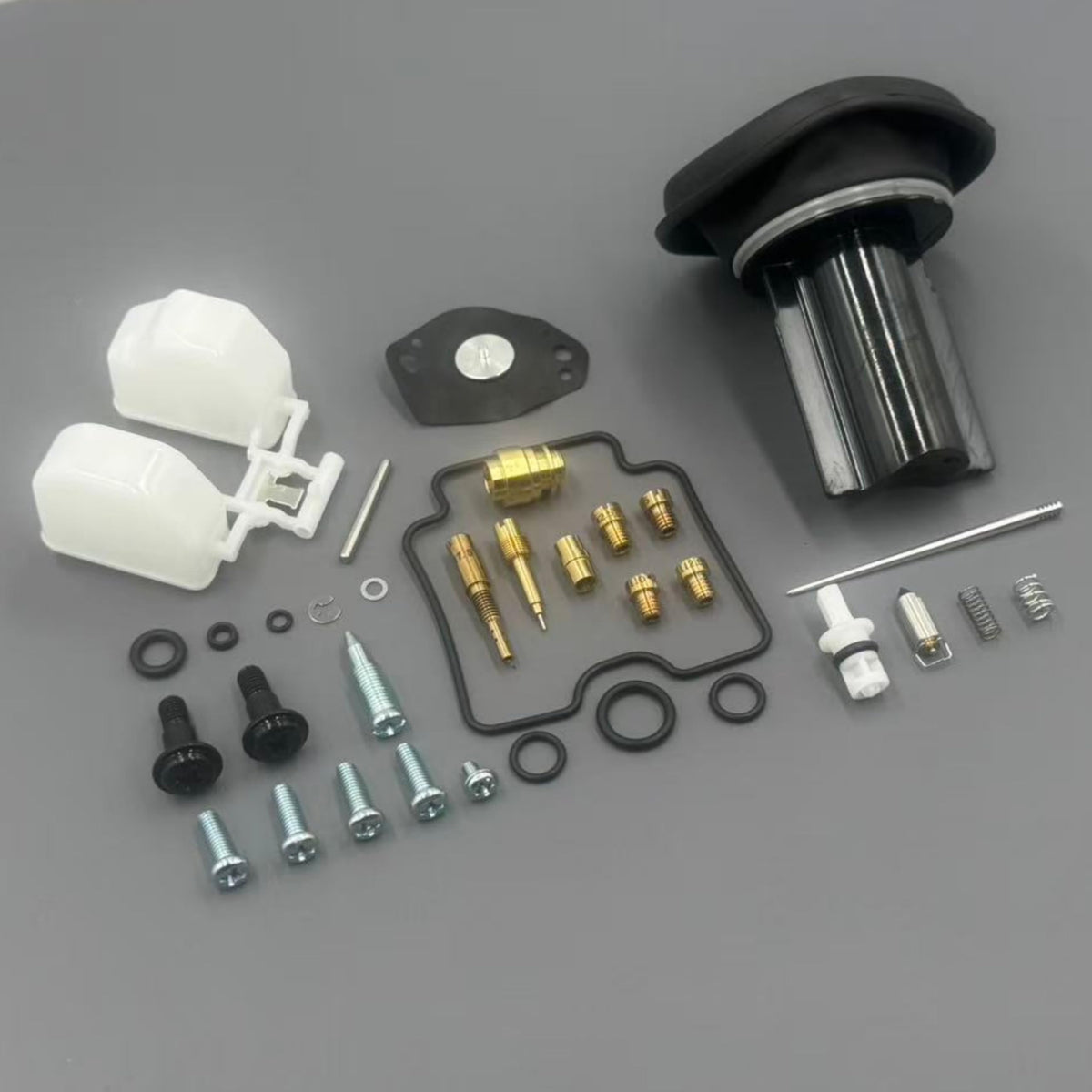 MTCCARB close-up of float and diaphragm parts highlighting quality materials and fit