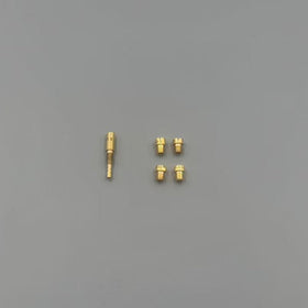 MTCCARB parts laid out next to a ruler showing scale and included components