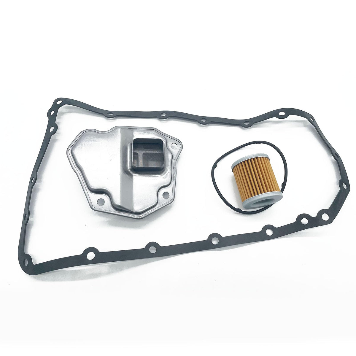 Mteycei oil pan gasket flat-lay illustrating precise shape and leak prevention