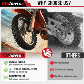 Mtilieosa tire mounted on a 12-inch rim demonstrating proper fit and wheel assembly