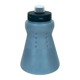 MTM Hydro front view of PF22 wide mouth bottle showing clear labeling and capacity benefit
