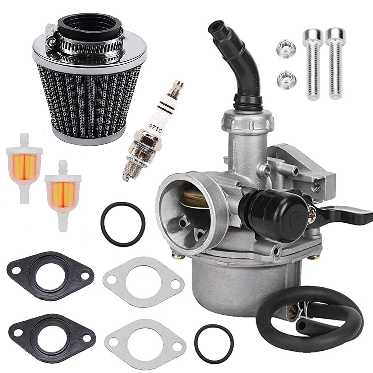 mtrparts PZ19 carburetor front view showing clean machining and fit