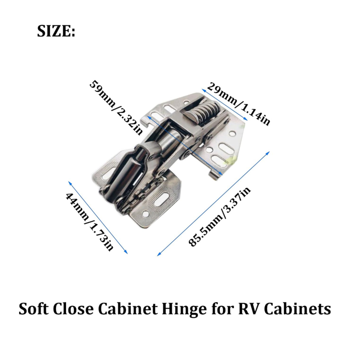 MTSmart hinge fitted in boat galley protecting marine cabinet doors