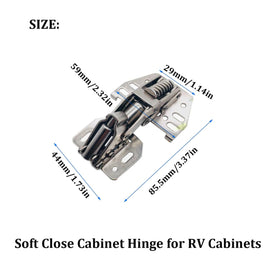 MTSmart hinge fitted in boat galley protecting marine cabinet doors