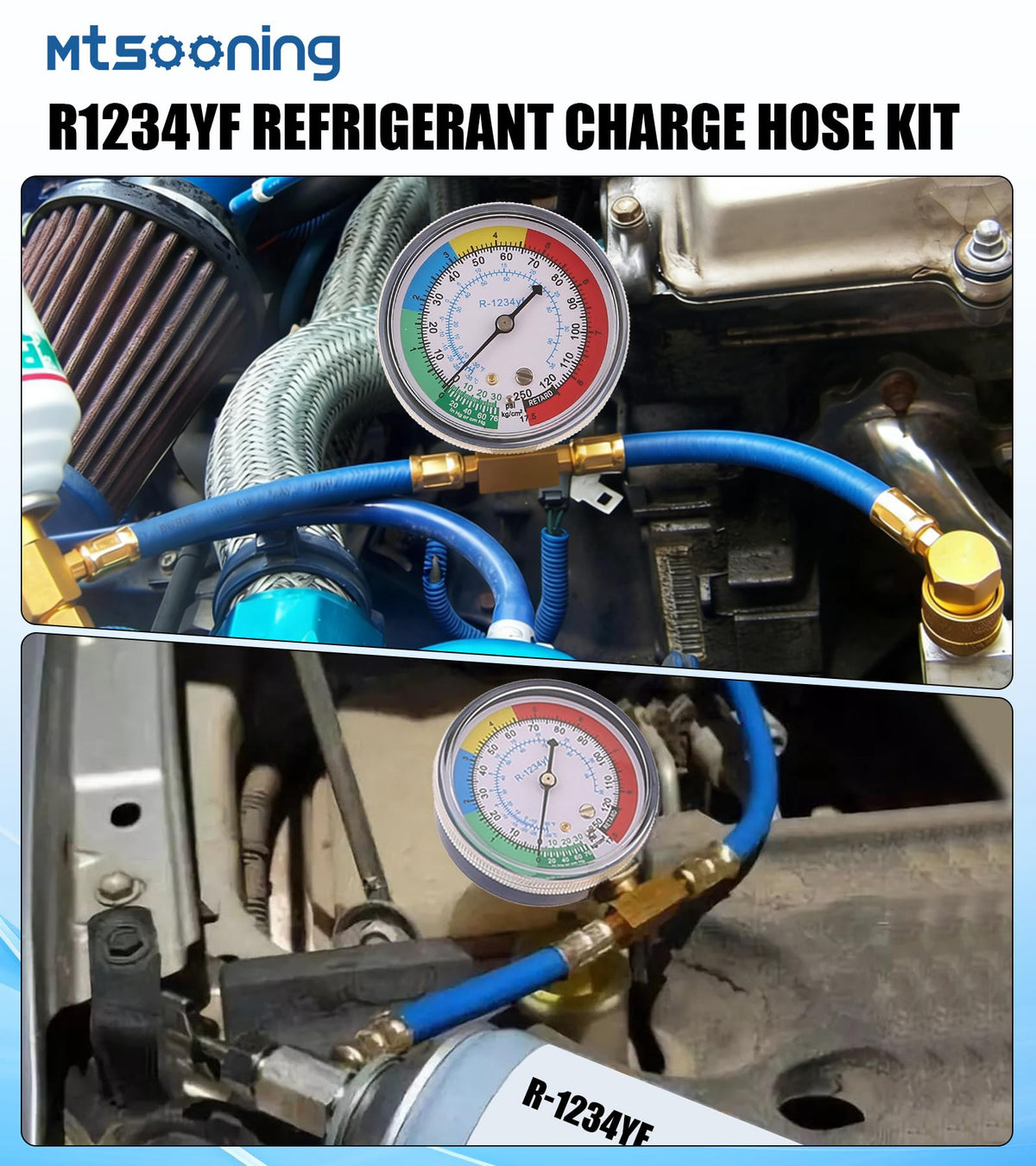 Mtsooning kit connected to vehicle low-side port demonstrating safe charging benefit