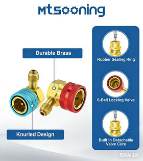 Mtsooning neatly packed kit layout with two high and two low couplers plus adapters and caps