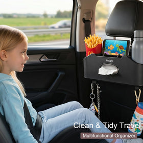 Mu&Ti tissue box pocket showing quick access to tissues for passengers