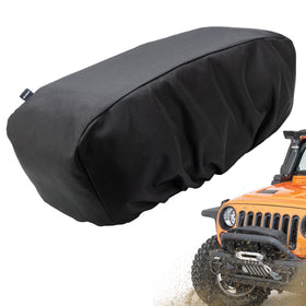 MUAKIOY front view of winch cover showing full protection and easy fit