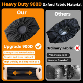 MUAKIOY reinforced seam label highlighting tear resistance and longevity