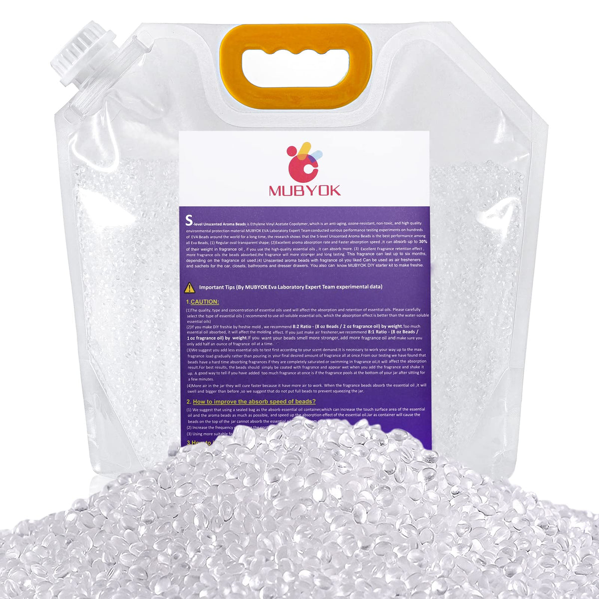 MUBYOK front of bag showing product packaging and bulk quantity benefit