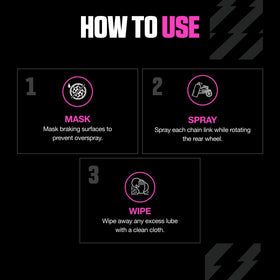 Muc-Off 400ml can beside a hand to show true product scale