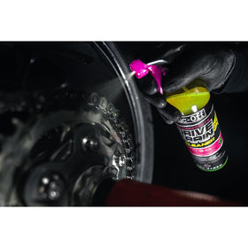Muc-Off in a maintenance bucket during ride prep for quick upkeep