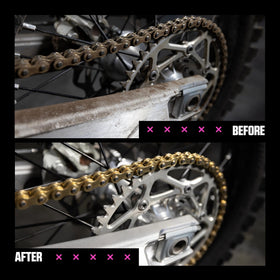 Muc-Off lubricant close-up showing ceramic finish for wear resistance