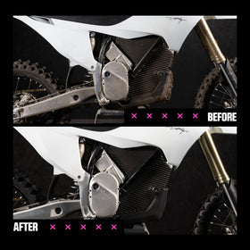 Muc-Off pink cleaner texture in hand highlighting concentrated, effective formula