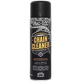 Muc-Off motorcycle protectant can close-up showing product for trims