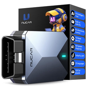 mucar bt200 max front view showing compact OBD2 dongle and quick pairing benefit