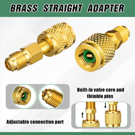 Mudder adapter connected to a mini-split service port demonstrating secure seal