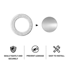 Single Mudder washer with 14 mm center showing precise dimensions benefit
