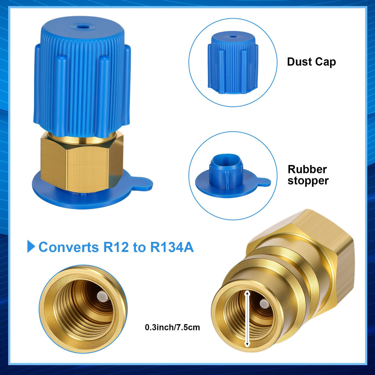 Mudder universal retrofit valve with dust cap illustrating easy conversion benefit