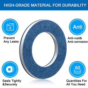Mudder washer seated on a drain plug demonstrating proper installation and leak prevention