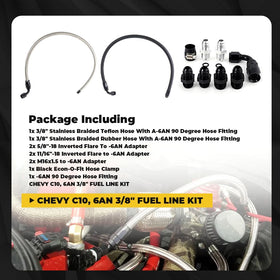 muge racing adapters and fittings layout with components organized for easier assembly