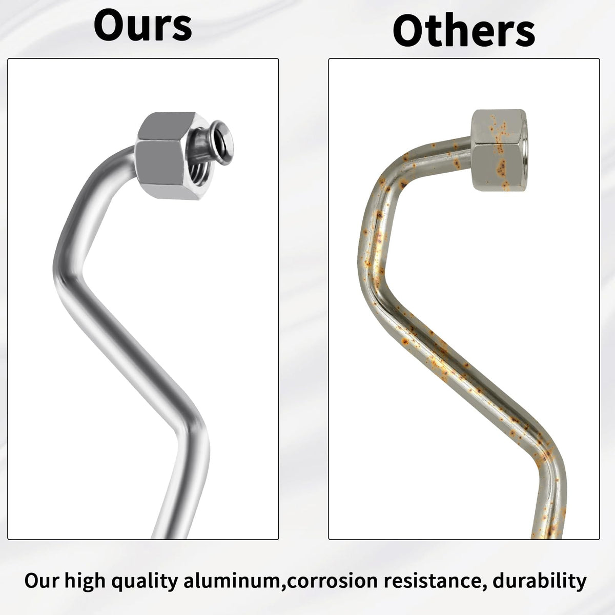 MuHize installed on a Sierra steering rack demonstrating correct alignment