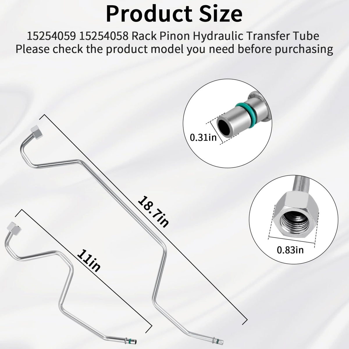 MuHize line beside ruler showing length for accurate fitment