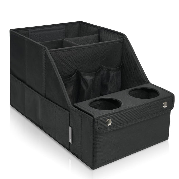 MULISOFT front view organizer showing compartments and tidy storage benefit