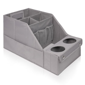 MULISOFT front view of organizer installed showing multiple pockets for easy access