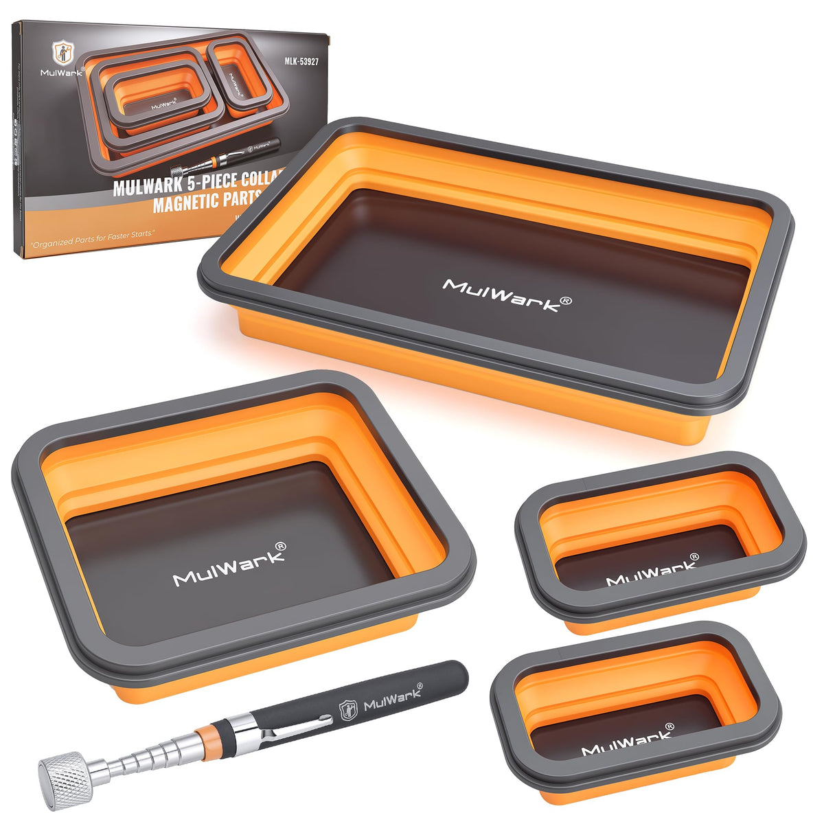 mulwark front packaging showing kit contents and organized parts