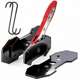 Mumicol ratcheting tool front view showing controls and fast piston compression