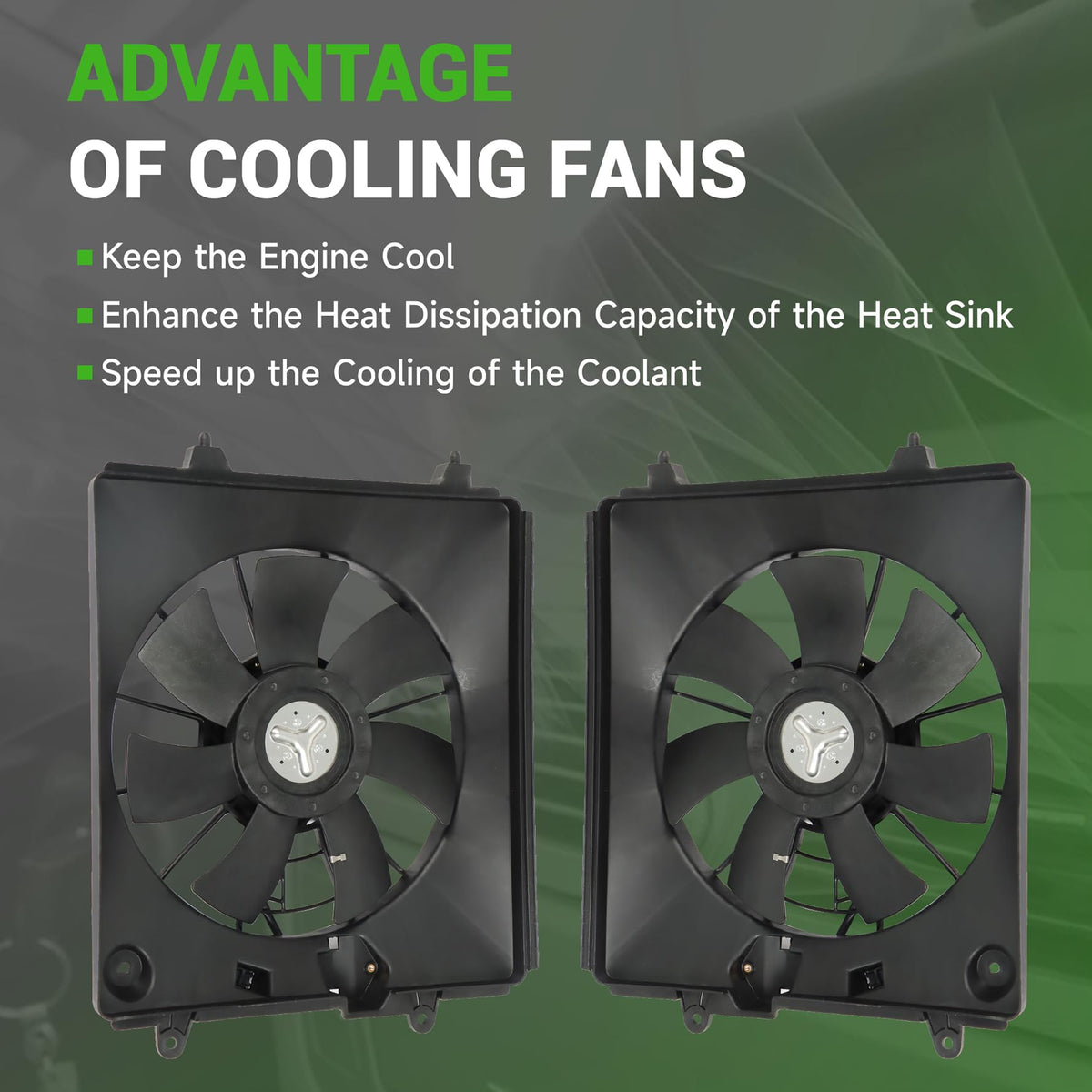 munirater close-up of 7 S-shaped blades highlighting improved airflow and quiet operation
