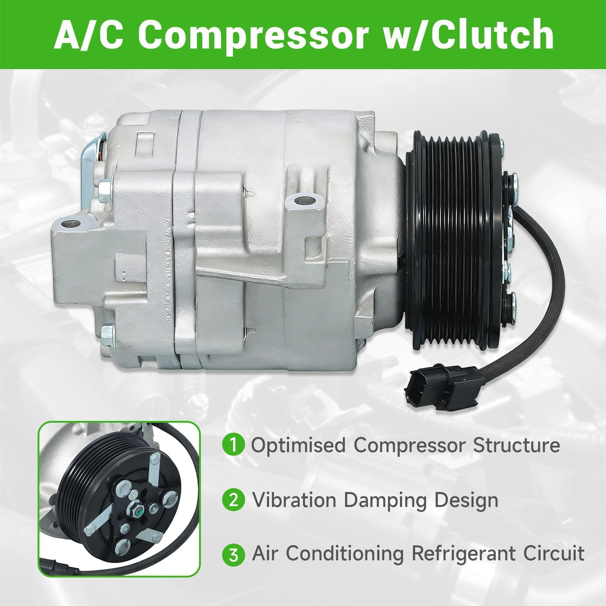 munirater clutch assembly close-up highlighting quiet performance