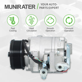 munirater close-up of compressor connection ports for easy integration