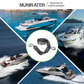 munirater winch strap in trailer launch scene showing reliable use