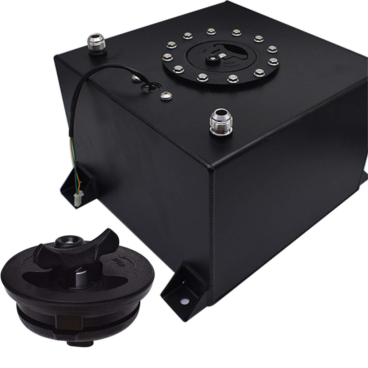 munirater polished fuel cell front view showing compact race-ready design and corrosion resistance
