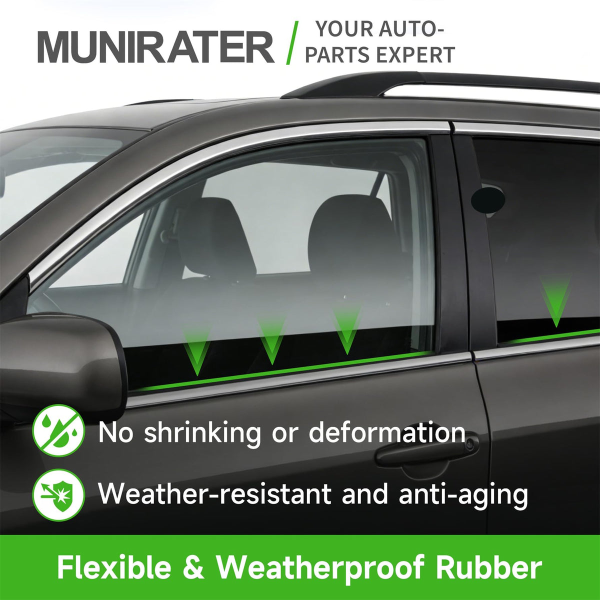 munirater scale comparison with RAV4 window showing exact-fit dimensions