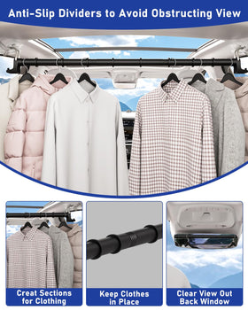 MUOFAHYI removable rubber ring separators in use organizing multiple garments