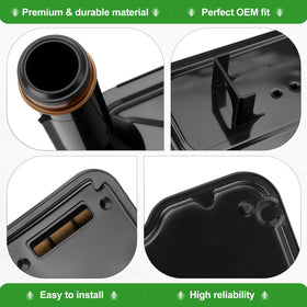 MurDvll gasket aligned to oil pan bolt pattern, illustrating correct sealing placement