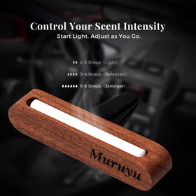 Muruyu open-top view with fiber wick for easy refills and controlled scent release