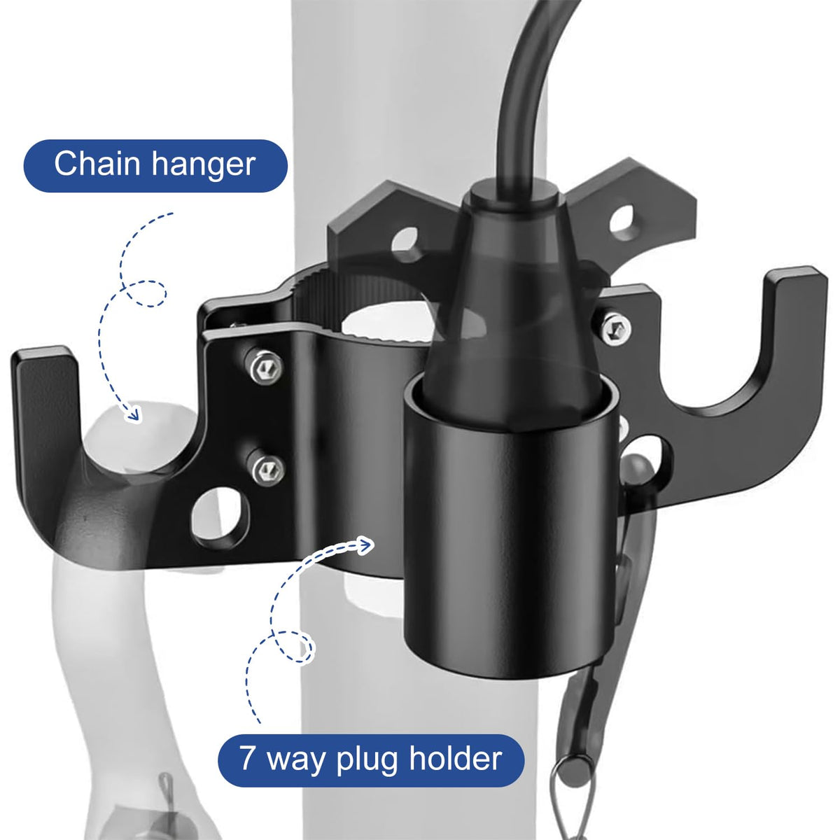 MUSICRAB installation hardware and rubber pads for scratch-free fit