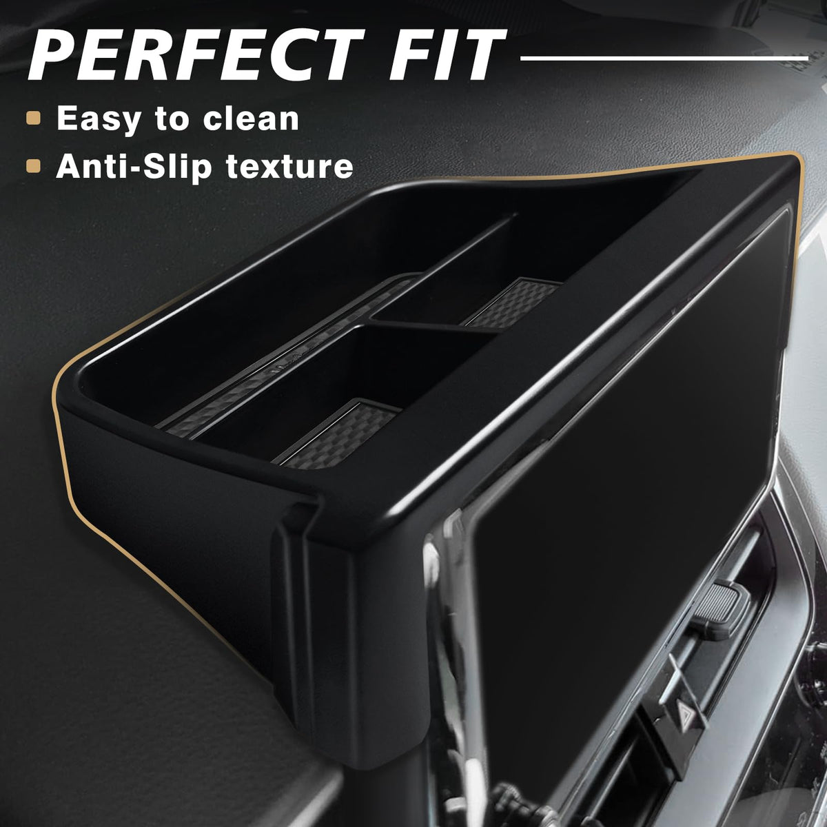 Muslogy angled side profile demonstrating flush, factory-like appearance