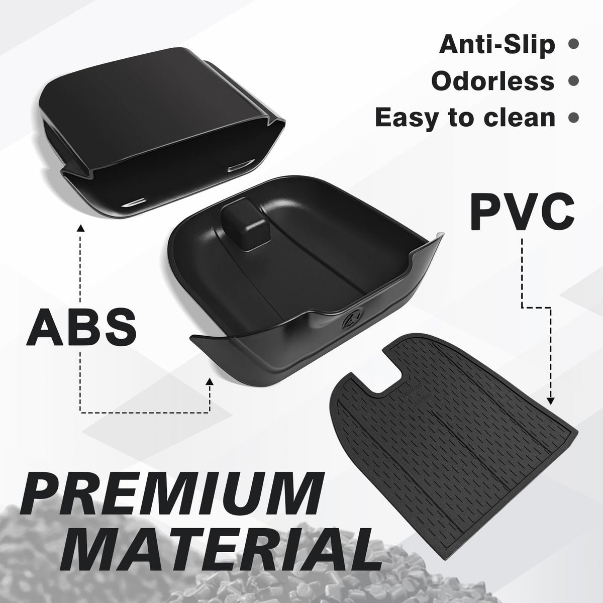 Muslogy anti-slip PVC mat detail protecting items from sliding